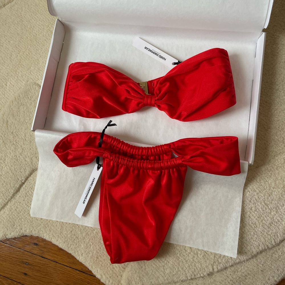 {NEW} Hard Swimwear Bandeau Bikini Set